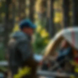 Campground host engaging with visitors