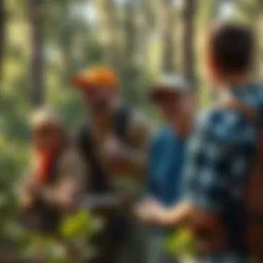 Campground host leading an environmental education session