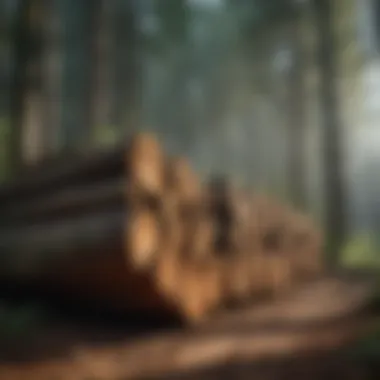 Sustainable Timber Management for Future Generations A sustainable timber management practice in a woodland area