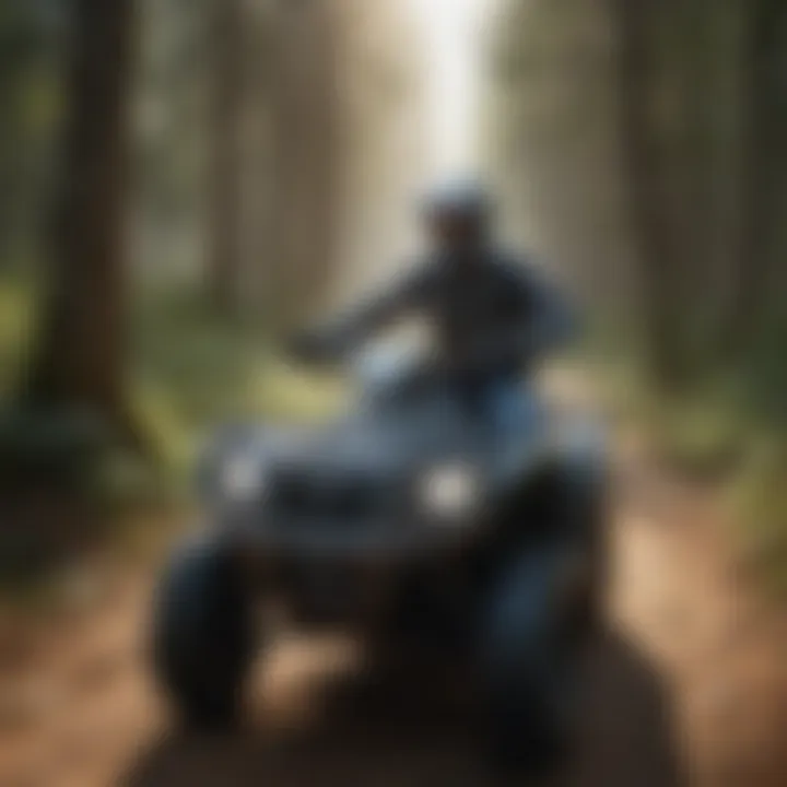 An informative signpost detailing user guidelines for ATV riders