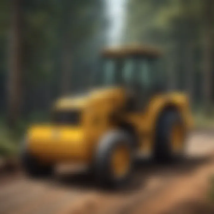 Diagram highlighting various applications of pull type road graders in forest management practices