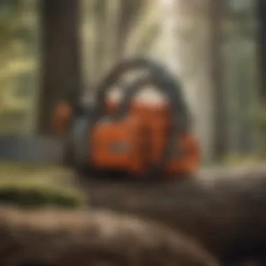 Forest ecosystem illustrating the impact of proper chain saw usage