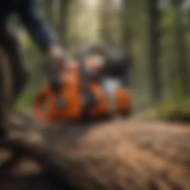 Maintenance routine showcasing essential care for chain saws