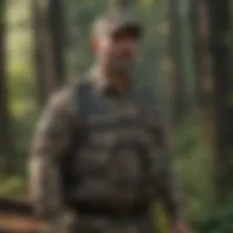 Sam Camo Vest in a forest setting