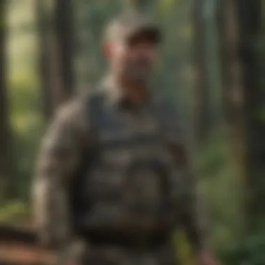 Sam Camo Vest in a forest setting