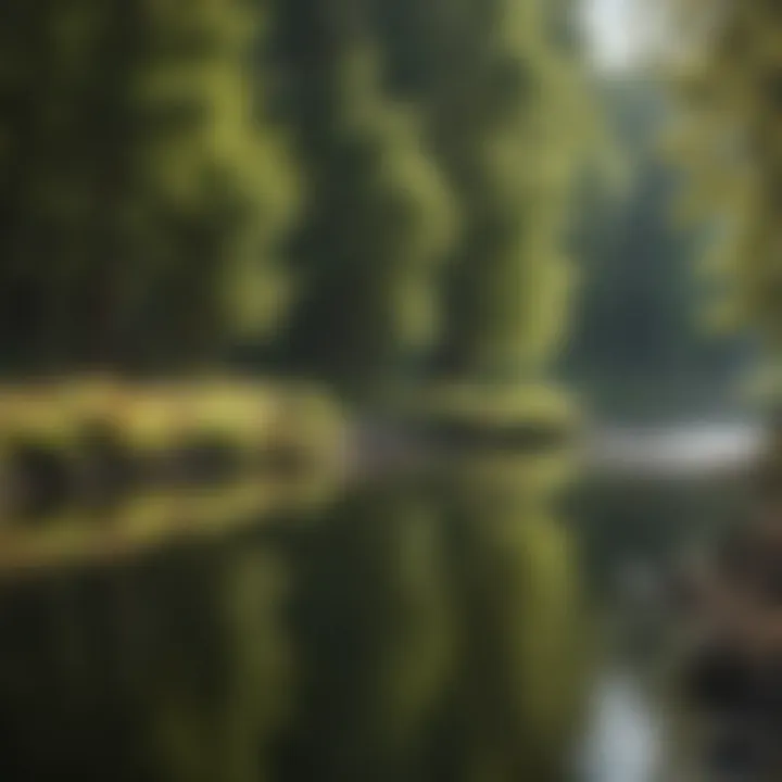 Angler casting a line into the Boise River
