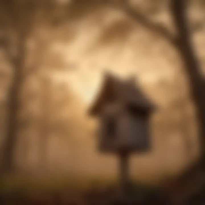 Bats emerging from a bat house at dusk