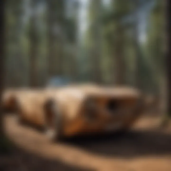 An overview of the CLT manufacturing process highlighting sustainability.