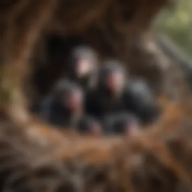 California Condor Chicks in Their Nest California condor chicks in a nest