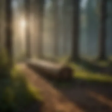 Sustainable Wood Choices for Environmental Impact A serene landscape illustrating the environmental impact of using sustainable wood for fence posts.