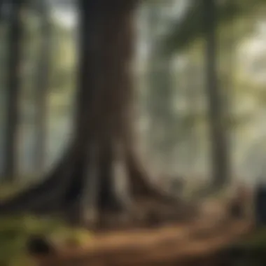 A community gathering discussing tree preservation