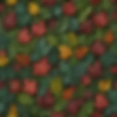 Diversity in Arrow-Shaped Leaf Plants A vibrant garden filled with various species of arrow-shaped leaf plants
