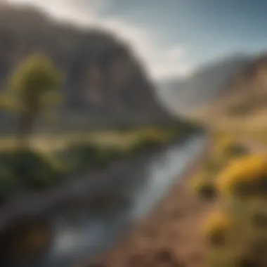 A panoramic view of Cody, Wyoming showcasing its natural beauty and landscape.