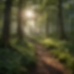 A lush forest landscape showcasing diverse tree species and healthy undergrowth.