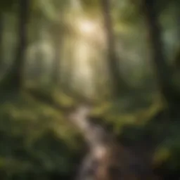 Lush woodland landscape illustrating biodiversity