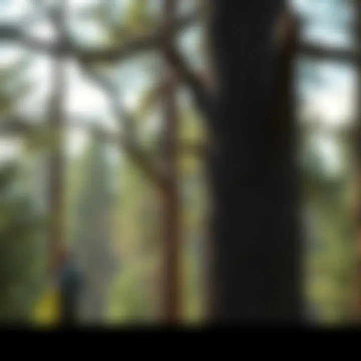 Ecological impact of tree removal, highlighting regrowth and habitat