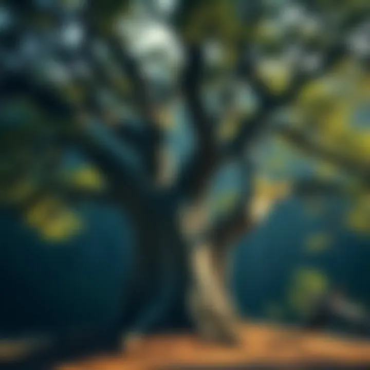 An ancient tree symbolizing cultural heritage and history