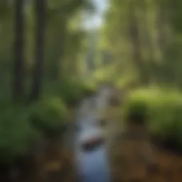 Lush forest landscape of Beaver Creek showcasing diverse flora
