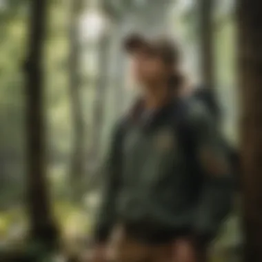 A group of students participating in an outdoor educational program in Boone