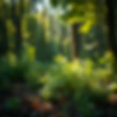 Nature conservation efforts highlighting biodiversity and ecosystems