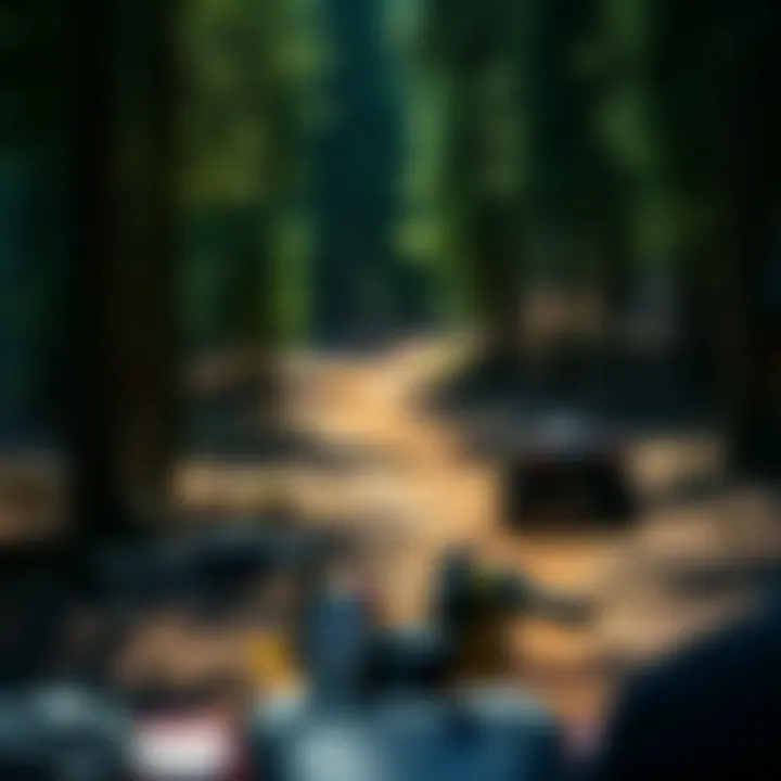 A serene view of Buckhorn ATV trails weaving through a lush forest