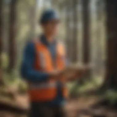 An employee engaging in professional development training session