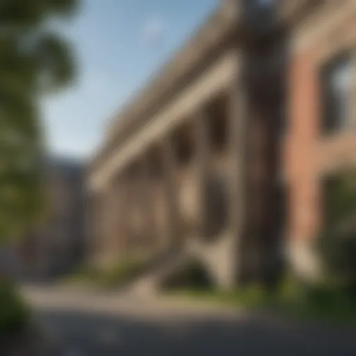 A detailed view of Albany's historic government buildings