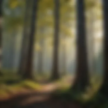 Trees in the carbon cycle: Nature's air purifiers Illustration of the carbon cycle highlighting trees' role