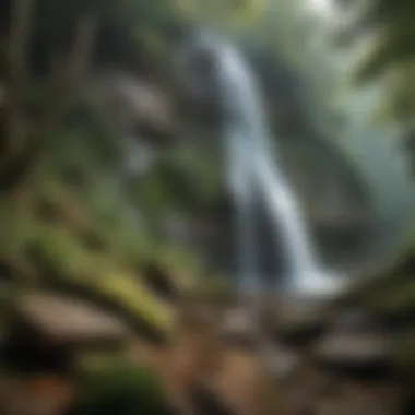 Majestic View of Crabtree Falls Majestic view of Crabtree Falls cascading down the rocks