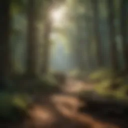 Historical overview of Daniel Boone Forest showcasing ancient trails
