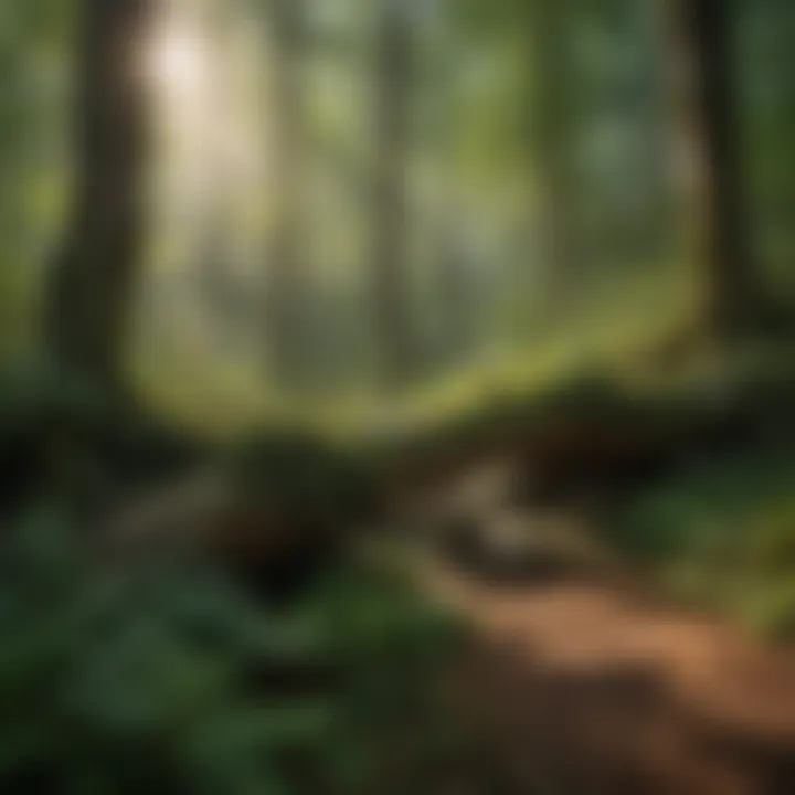 Vibrant flora of Daniel Boone Forest including rare species