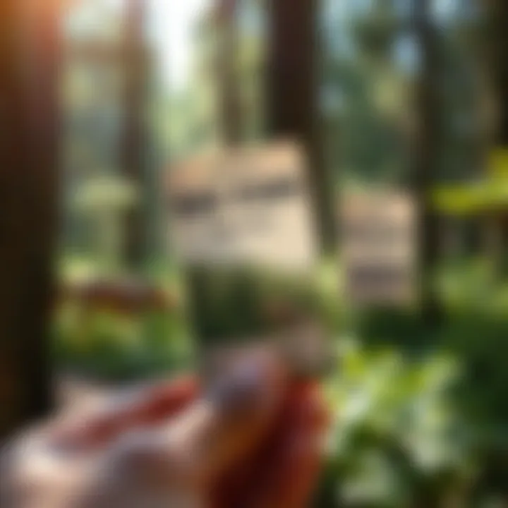 Day Pass for Wilderness Access Close-up of a day pass displayed against a backdrop of nature, symbolizing access to wilderness