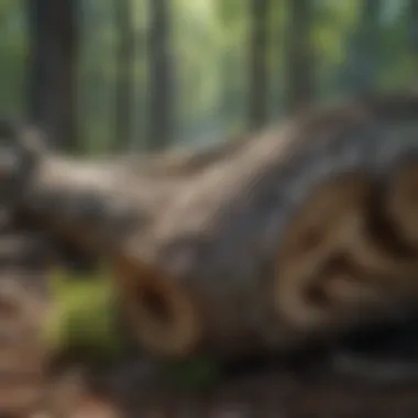 The Ecological Role of Deadwood Close-up of deadwood contributing to forest ecosystem health