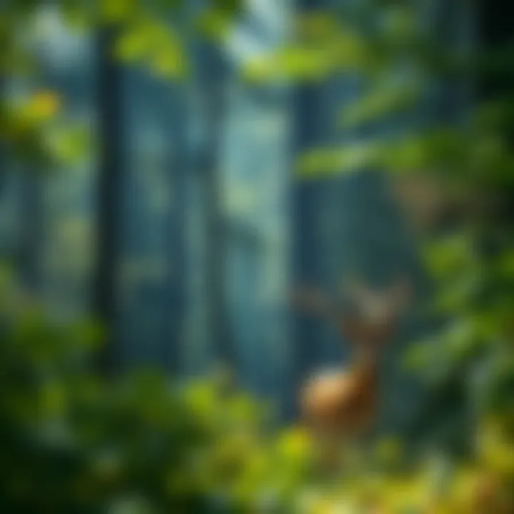 A lush forest scene illustrating the rich biodiversity found in Italy’s woodlands.