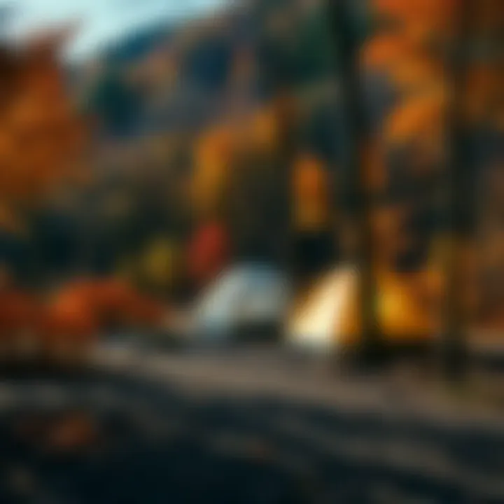 Autumn Serenity in Eastern Kentucky Serene campsite surrounded by autumn foliage