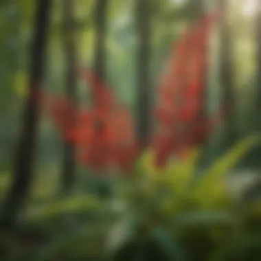 Vibrant Sumac Flora in Woodlands Vibrant sumac plants thriving in a woodland setting