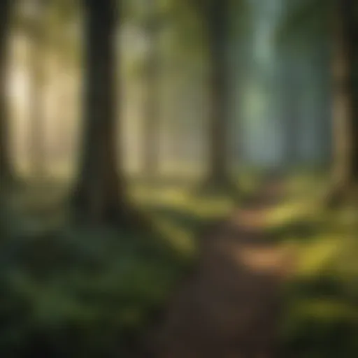 Lush woodland landscape showcasing biodiversity