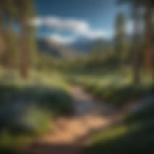 Scenic view of Taos landscape with mountains and blue sky