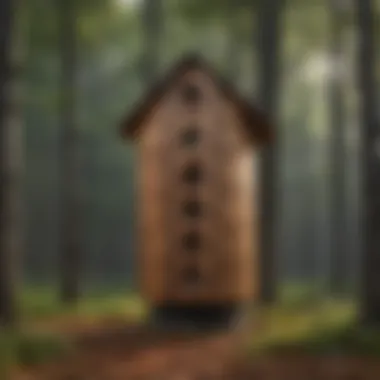 Innovative Design of an Extra Large Bat House A detailed design of an extra large bat house showcasing its features