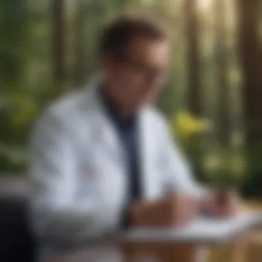 Reviewing Job Applications in Healthcare A healthcare practitioner reviewing a job application