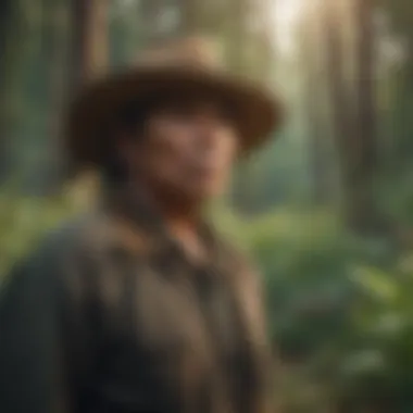 Traditional indigenous farming techniques in a lush landscape