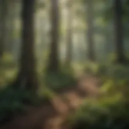 Lush forest landscape in Missouri showcasing diverse flora