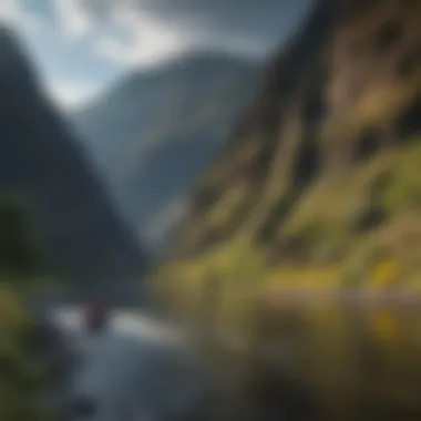 Majestic Landscapes of Hells Canyon Breathtaking view of Hells Canyon's rugged landscapes
