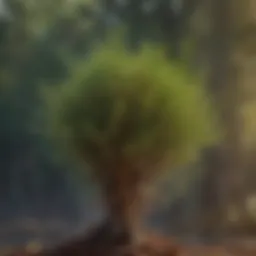 Botanical representation of herbal ephedra