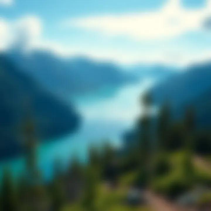 Scenic view of the Kenai Fjords from a hiking trail