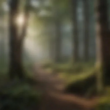 Ancient Forest Landscape Ancient forest landscape reflecting historical civilizations