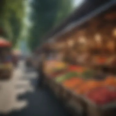 Hood River Local Market Vibrant local market showcasing fresh produce and artisanal goods