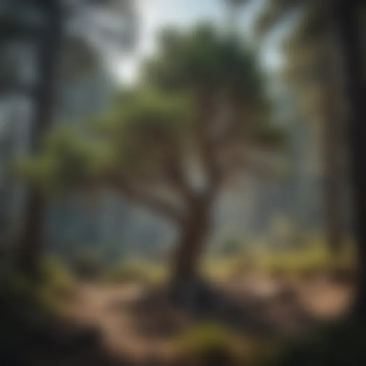 Juniperus trees in a natural setting, emphasizing their ecological importance
