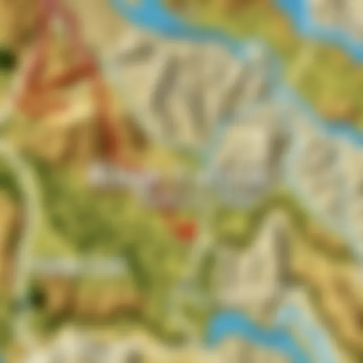 A detailed map of Kings Canyon National Park available at the Visitor Center