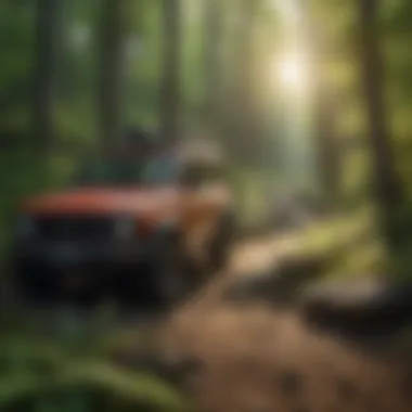 Discovering Hidden Trails: A Gateway to Adventure A vibrant forest trail leading to a secluded campsite